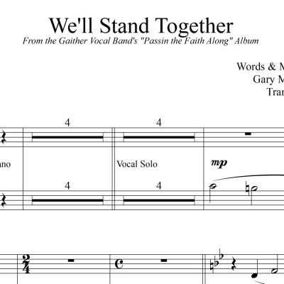We&#039;ll Stand Together - Gaither Vocal Band String Reduction