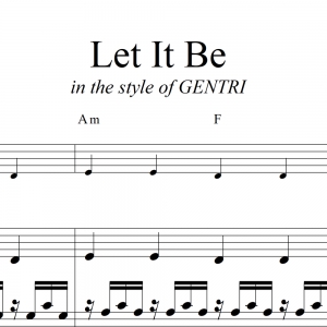Let It Be - Beatles cover by Gentri - TTT Vocals and Rhythm