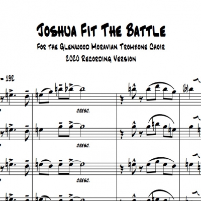 Joshua Fit The Battle - 5 Trombone Sheet Music