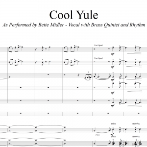 Cool Yule - Bette Midler Vocal (in D) with Brass Quintet and Rhythm Section Accompaniment