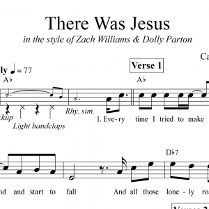 There Was Jesus - Lead Sheet