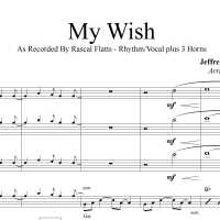 My Wish - Rascal Flatts - Rhythm/Vocal Plus 3-Piece Horn Section