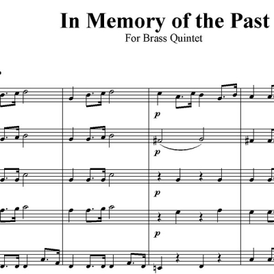 In Memory of the Past - Brass Quintet