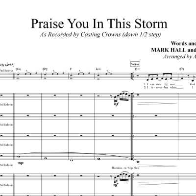 Praise You In This Storm - Casting Crowns - Rhythm/Vocal Plus Horns and Strings