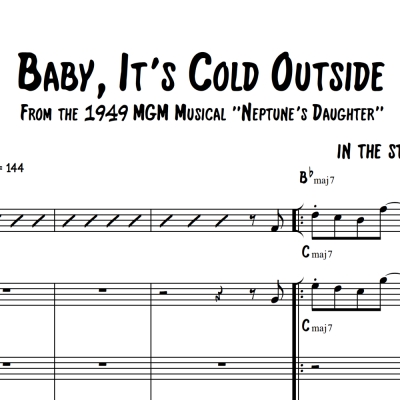 Baby, It&#039;s Cold Outside - Head Chart for Saxophone Duet/Trio/Quartet and Rhythm Section