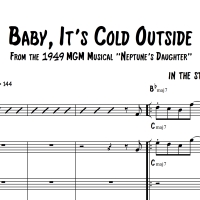 Baby, It's Cold Outside - Head Chart for Saxophone Duet/Trio/Quartet and Rhythm Section