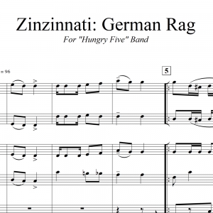 Zinzinnati: German Rag - for &quot;Hungry Five&quot; Polka Band