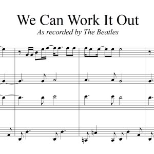 We Can Work It Out - The Beatles - for Brass Quartet