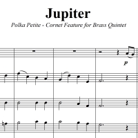 Jupiter - Petite Polka - Trumpet/Cornet Feature for Brass Quintet