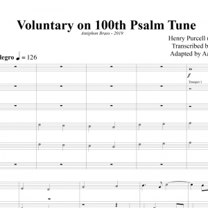 Voluntary on 100th Psalm Tune - Purcell - Brass Sextet