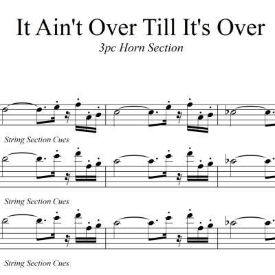 It Ain&#039;t Over Till It&#039;s Over - Lenny Kravitz Horn Chart