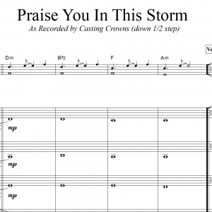 Praise You In This Storm - Casting Crowns - Lead Sheet Plus Strings