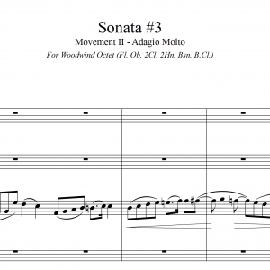 Sonata #3, Mvt. II - (Guilmant) Woodwind Ensemble