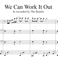 We Can Work It Out - The Beatles - for Trombone Quartet