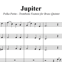 Jupiter - Petite Polka - Trombone/Baritone Feature for Brass Quintet