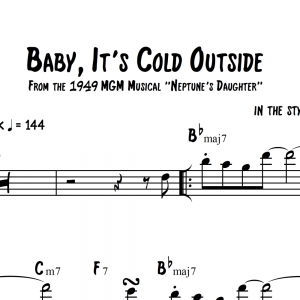 Baby, It&#039;s Cold Outside - Head Chart for Trombone Duet/Trio/Quartet and Rhythm Section