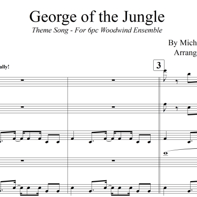 George of the Jungle Theme Song - Woodwind Ensemble