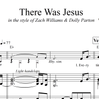 There Was Jesus - LOWERED KEY - Piano/Vocal