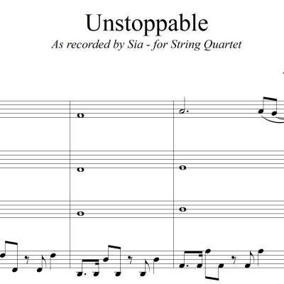 Unstoppable - Sia - String Quartet