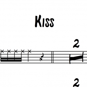 Kiss (Prince) - 3 or 4-horn chart