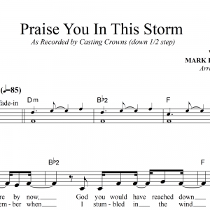 Praise You In This Storm - Casting Crowns - Lead Sheet