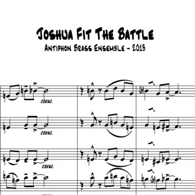 Joshua Fit The Battle - 6 Brass Sheet Music