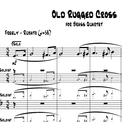 Old Rugged Cross - Brass Quartet