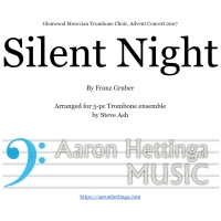 Silent Night - for Trombone Quintet/Choir