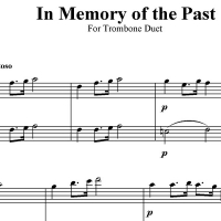 In Memory of the Past - Trombone Duet - Unaccompanied