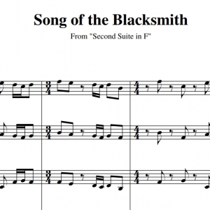 Song of the Blacksmith - 6 Brass Sheet Music