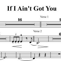 If I Ain't Got You - Alicia Keys - 3 or 4 Horn Chart - Original Key
