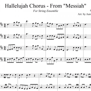 Hallelujah Chorus - String Ensemble
