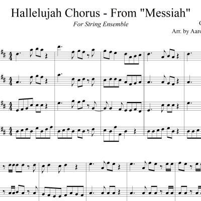 Hallelujah Chorus - String Ensemble