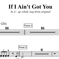 If I Ain't Got You - Alicia Keys - 3 or 4 Horn Chart in A Major