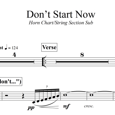 Don&#039;t Start Now - Dua Lipa - 3-horn Chart (Tpt, Tenor, Bone)