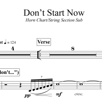 Don't Start Now - Dua Lipa - 3-horn Chart (Tpt, Tenor, Bone)