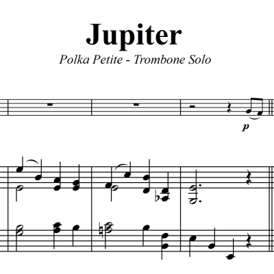 Jupiter - Petite Polka - Trombone/Baritone Solo with Piano