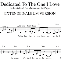 Dedicated to the One I Love - Rhythm & SATB Vocals