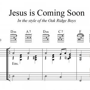 Jesus Is Coming Soon - Oak Ridge Boys - TTBB Quartet/Chorus with Piano Acc.