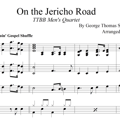 On The Jericho Road - TTBB Men&#039;s Quartet &amp; Rhythm