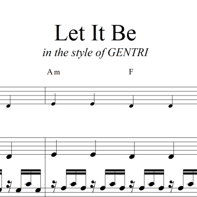 Let It Be - Beatles cover by Gentri - TTT Vocals and Rhythm
