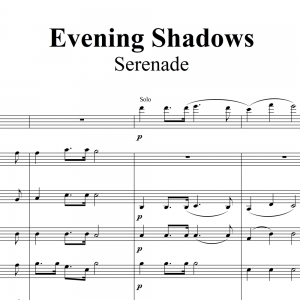 Evening Shadows - Serenade - Soloist plus Quintet sheet music