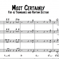 Most Certainly - Trombone Quartet with Rhythm
