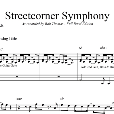 Streetcorner Symphony - Rob Thomas - Vocal with Big Band