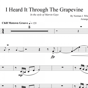 I Heard It Through The Grapevine - Horn Chart (Tpt, Tenor, Bone) - Marvin Gaye version
