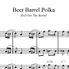 Beer Barrel Polka (Roll Out The Barrel) - Rhythm/Vocal Lead Sheet plus 2 Horns (Trumpet, Tenor Sax) - TRANSPOSED UP M2